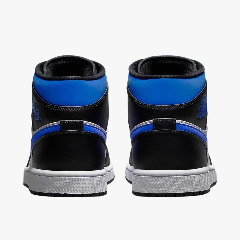 Nike Men’s Air Jordan 1 Mid Racer Blue/white/black 9.5 High-Top Sneakers - Picture 14 of 14